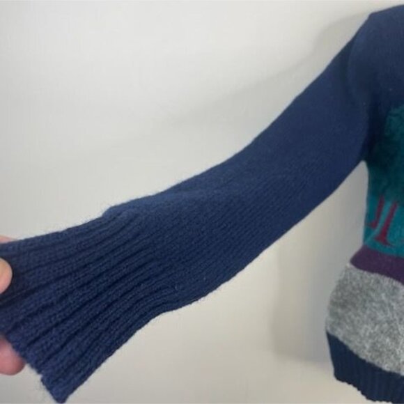 Vintage Skyr Cottagecore Mallard Duck Sweater XSmall Countryside Forest Wool - Picture 4 of 8